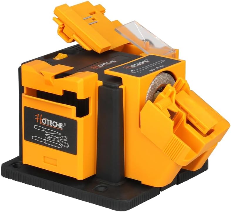 HOTECHE 3-in-1 Electric Multi-Functional Sharpener 65W Universal Sharpening Station Grinding Machine for Knives, Drills, Chisels, and Scissors - Image 1